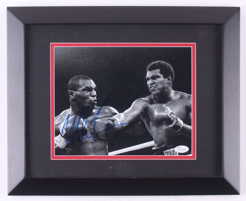 Mike Tyson Signed 13x16 Custom Framed Photo Display (JSA COA) at PristineAuction.com Mike Tyson Signed 13x16 Custom Framed Photo Display (JSA COA) at PristineAuction.com