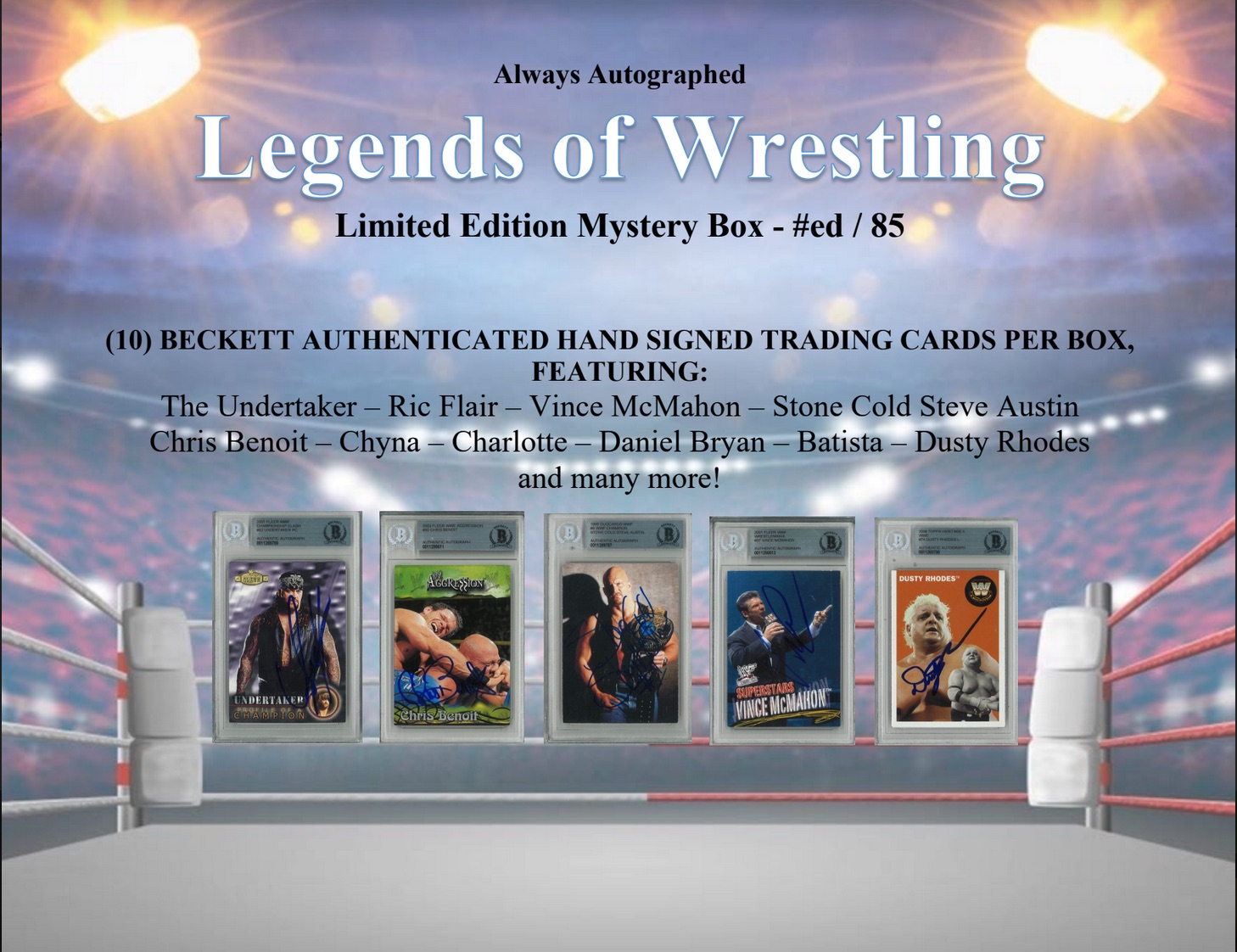 Always Autographed “Legends of Wrestling” Mystery Box at PristineAuction.com Always Autographed “Legends of Wrestling” Mystery Box at PristineAuction.com