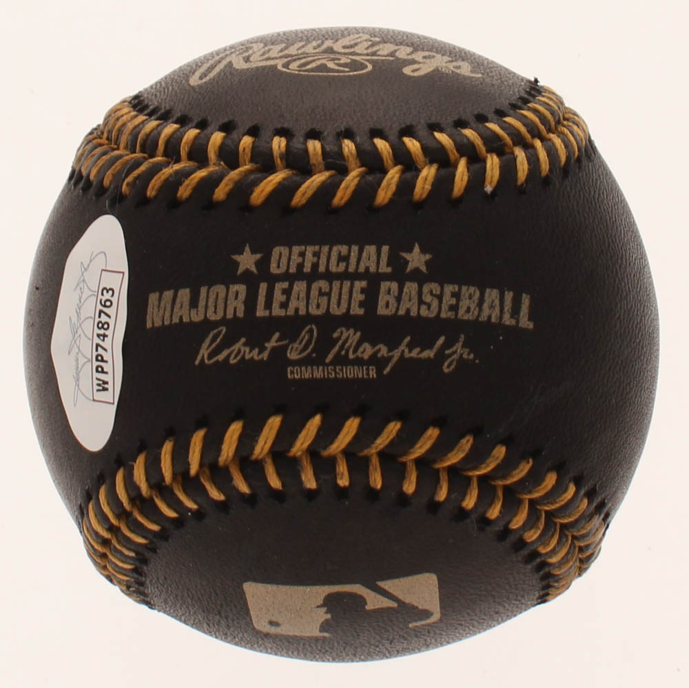 Lee Smith Signed OML Black Leather Baseball Inscribed "HOF 2019" (JSA) at PristineAuction.com Lee Smith Signed OML Black Leather Baseball Inscribed "HOF 2019" (JSA) at PristineAuction.com