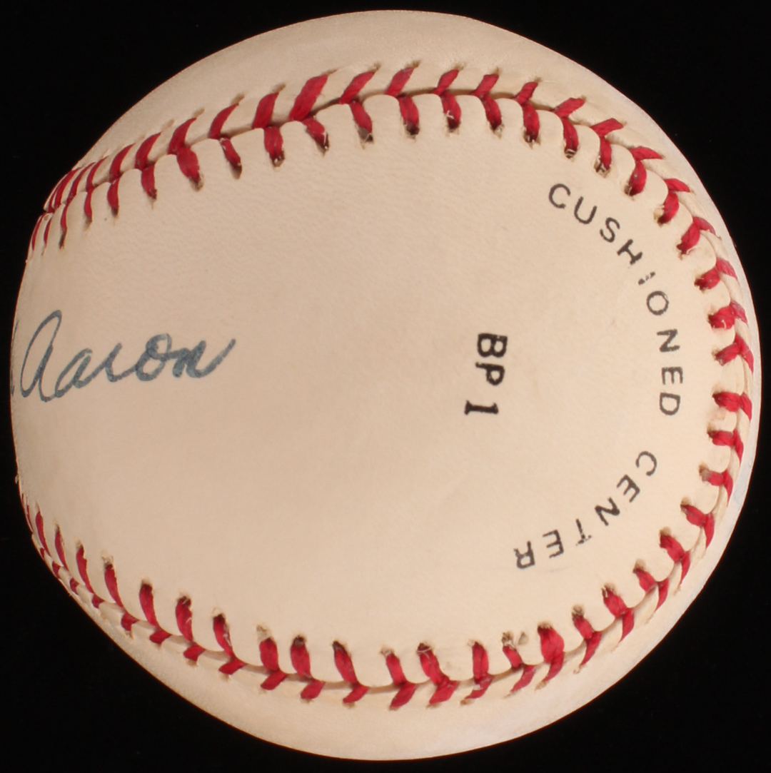 Hank Aaron Signed Baseball (JSA Hologram) at PristineAuction.com Hank Aaron Signed Baseball (JSA Hologram) at PristineAuction.com
