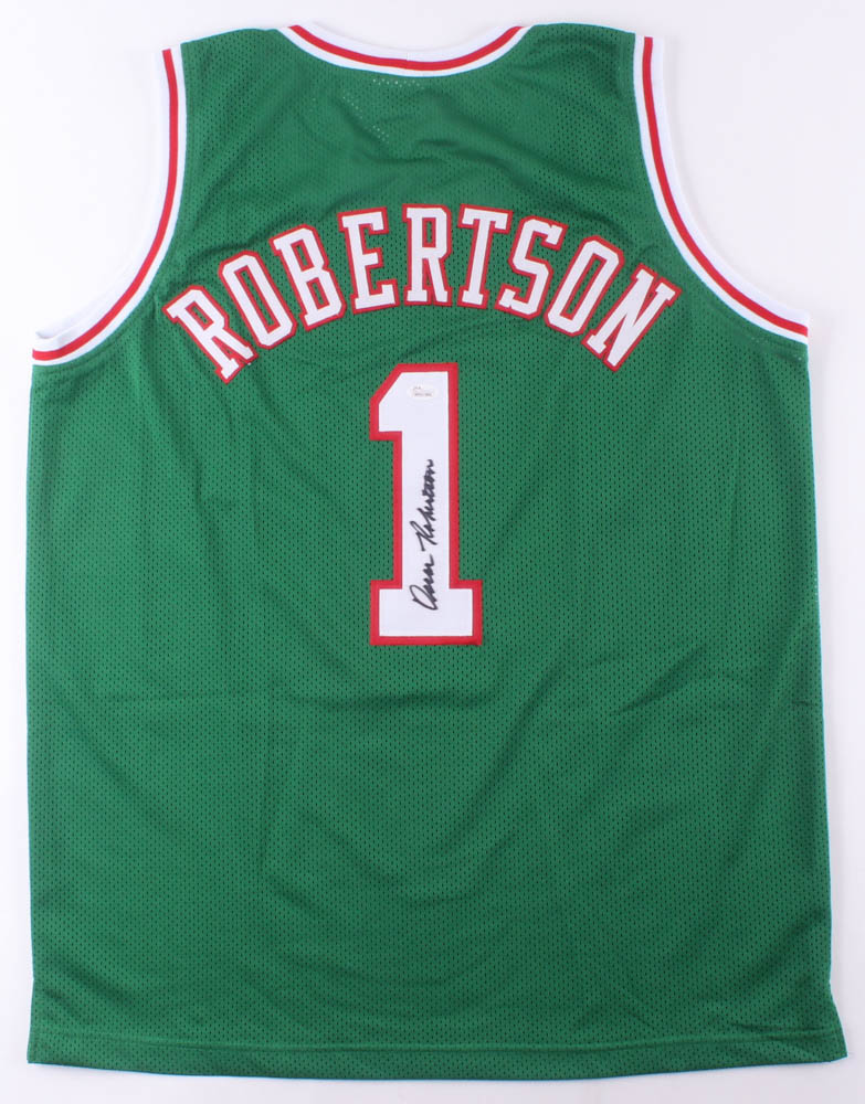 Oscar Robertson Signed Jersey (JSA COA) at PristineAuction.com Oscar Robertson Signed Jersey (JSA COA) at PristineAuction.com