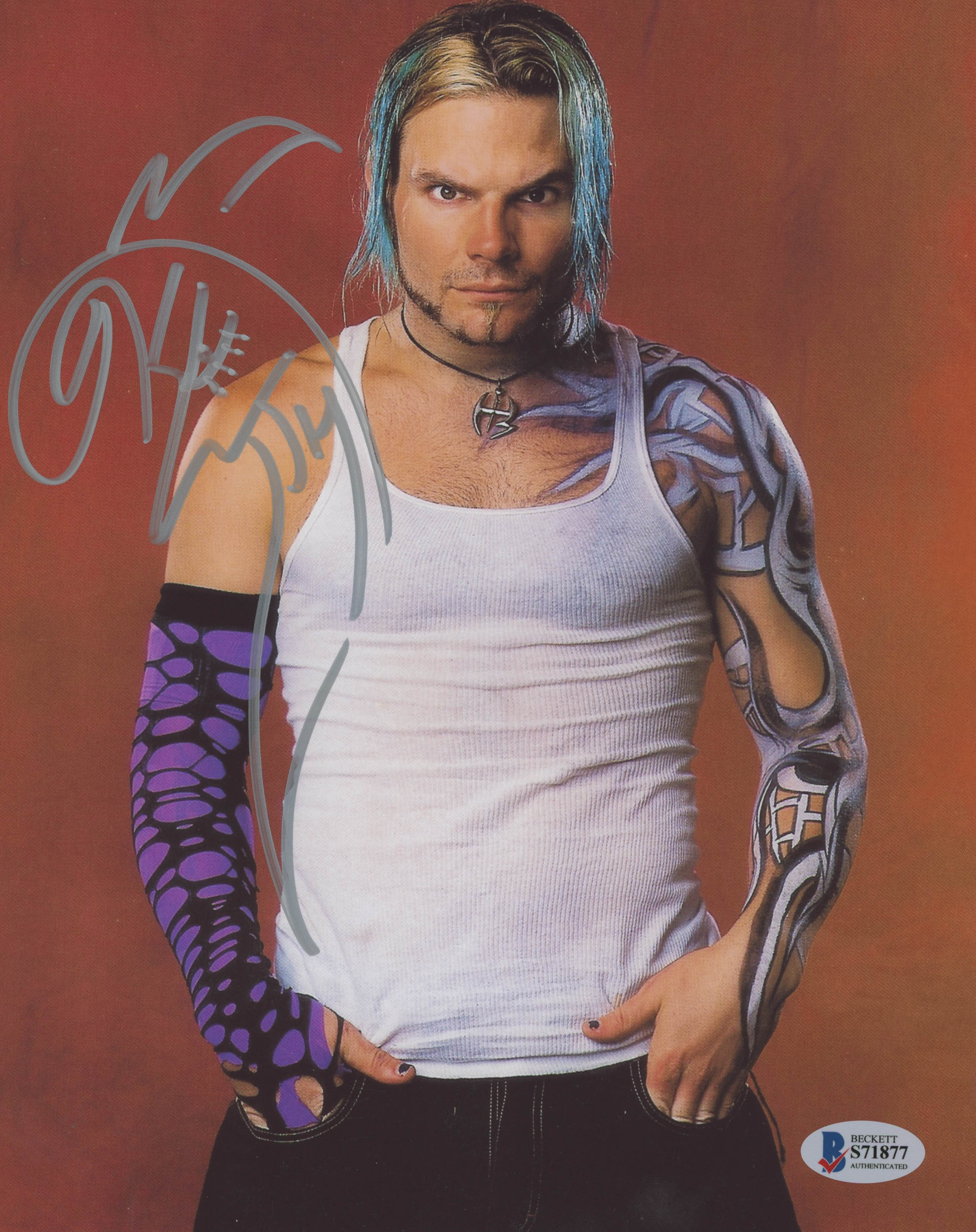 Jeff Hardy Signed 8x10 Photo (Beckett COA) at PristineAuction.com Jeff Hardy Signed 8x10 Photo (Beckett COA) at PristineAuction.com