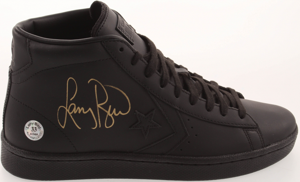 Larry Bird Signed Vintage Converse Basketball Shoe (Bird Hologram) at PristineAuction.com Larry Bird Signed Vintage Converse Basketball Shoe (Bird Hologram) at PristineAuction.com