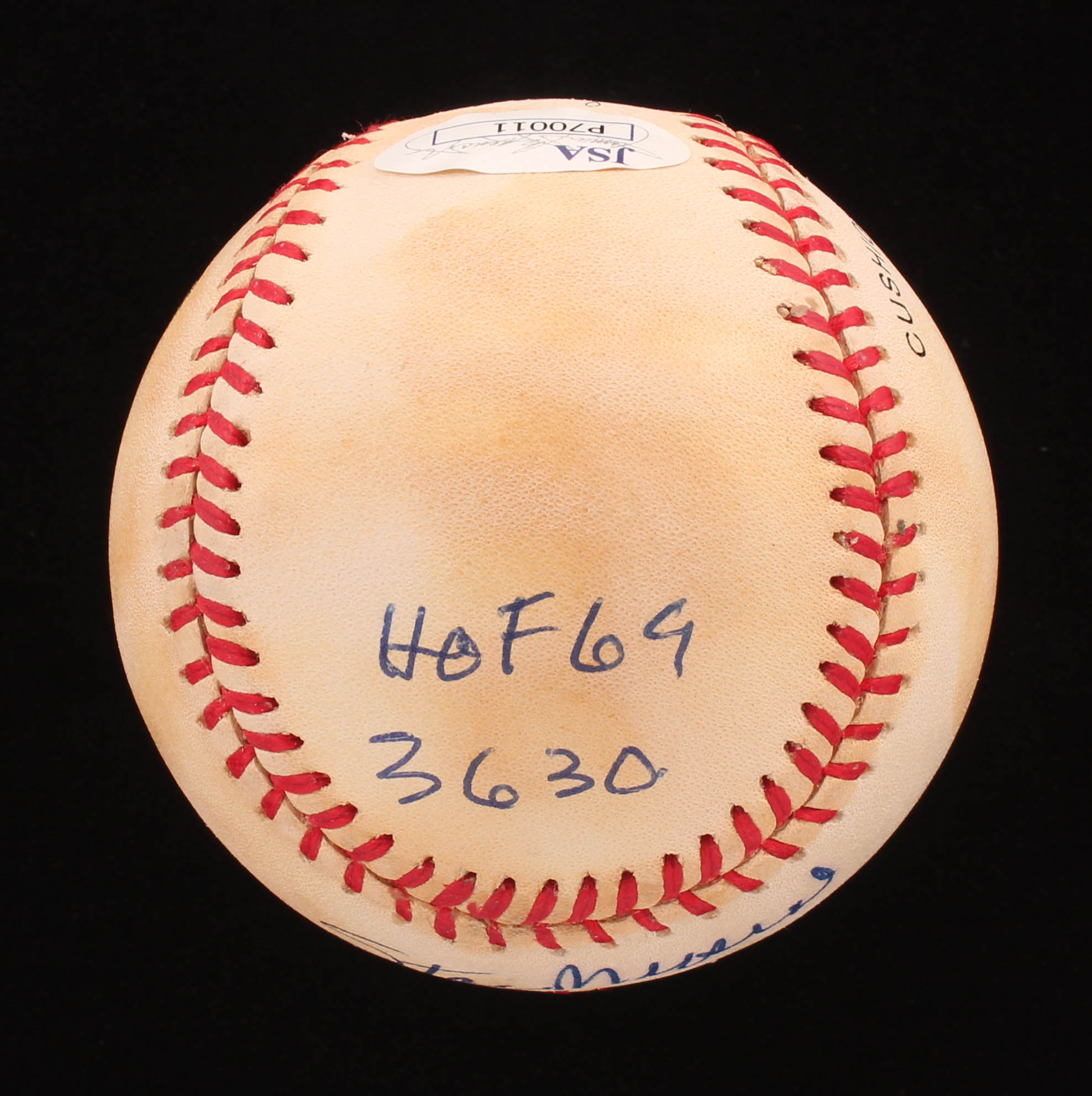 Stan Musial Signed ONL Baseball Inscribed "HOF 69" & "3630" (JSA COA) at PristineAuction.com Stan Musial Signed ONL Baseball Inscribed "HOF 69" & "3630" (JSA COA) at PristineAuction.com