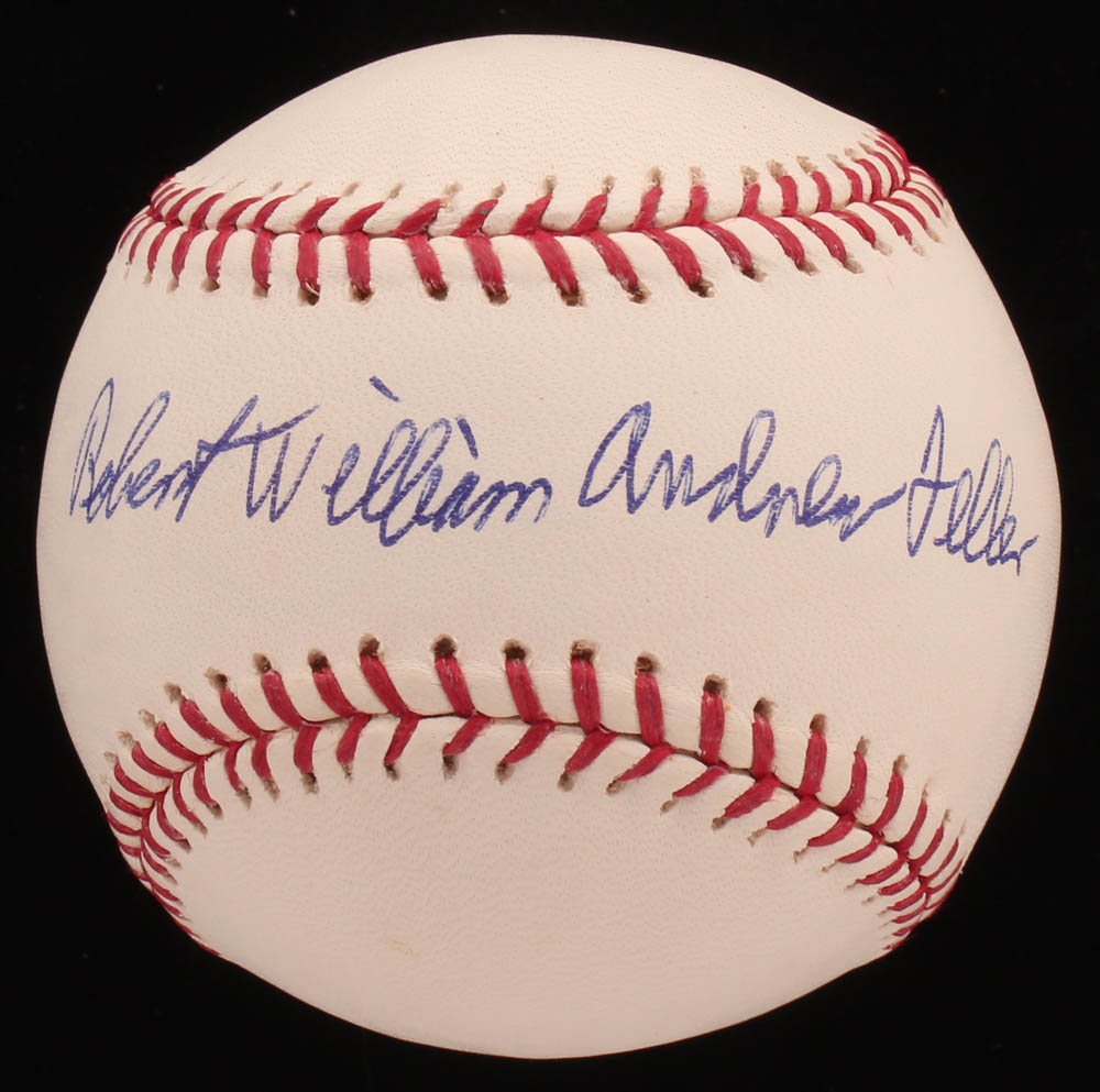 Bob Feller Signed OML Baseball (Hollywood Collectibles Hologram) at PristineAuction.com Bob Feller Signed OML Baseball (Hollywood Collectibles Hologram) at PristineAuction.com