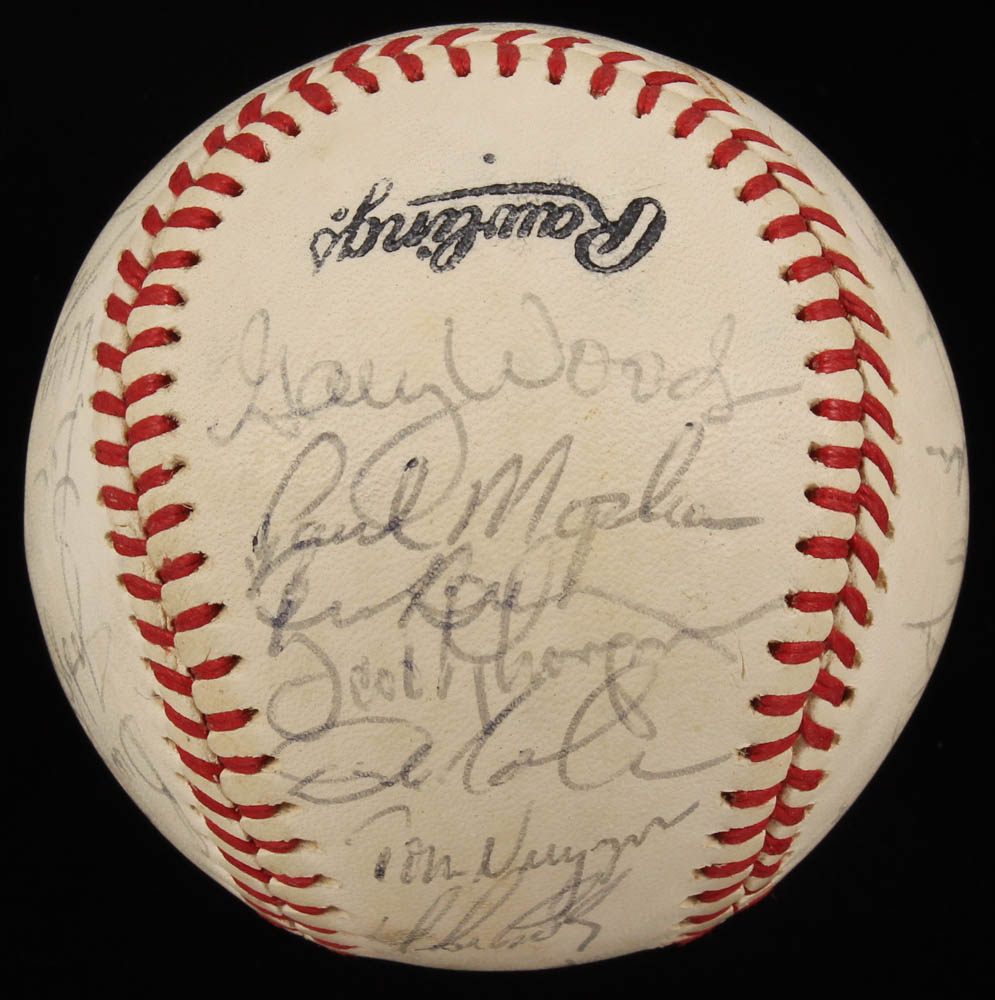 1983 Chicago Cubs Baseball Team-Signed by (27) with Ryne Sandberg, Lee Smith, Ferguson Jenkins, Jay Johnstone, Ron Cey (JSA ALOA) at PristineAuction.com 1983 Chicago Cubs Baseball Team-Signed by (27) with Ryne Sandberg, Lee Smith, Ferguson Jenkins, Jay Johnstone, Ron Cey (JSA ALOA) at PristineAuction.com