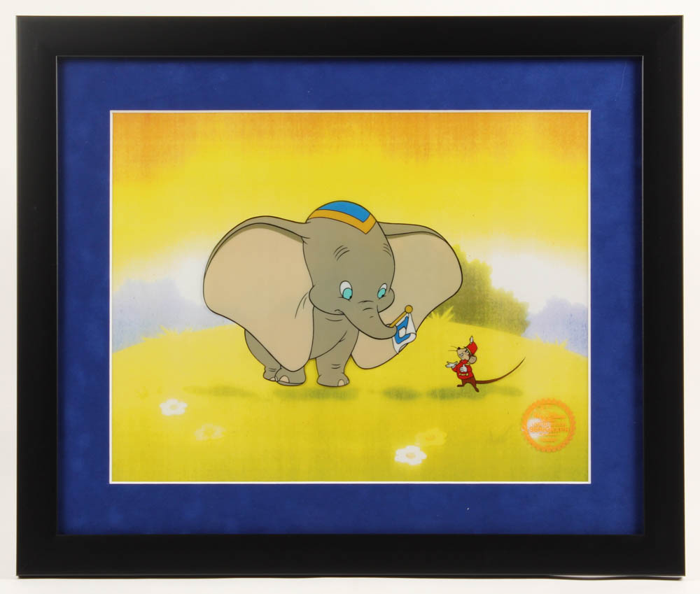 Walt Disney's "Dumbo" 16x19 Custom Framed Animation Serigraph Display at PristineAuction.com Walt Disney's "Dumbo" 16x19 Custom Framed Animation Serigraph Display at PristineAuction.com