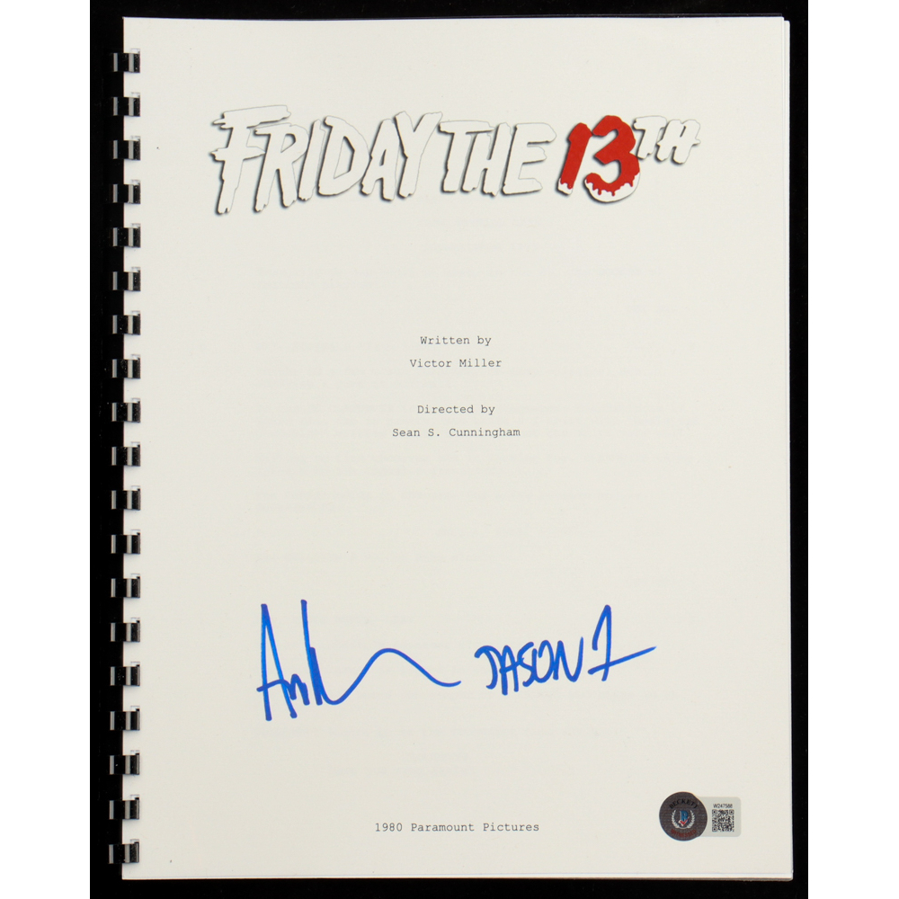 Ari Lehman Signed "Friday the 13th" Movie Script Inscribed "Jason 1" (Beckett) at PristineAuction.com