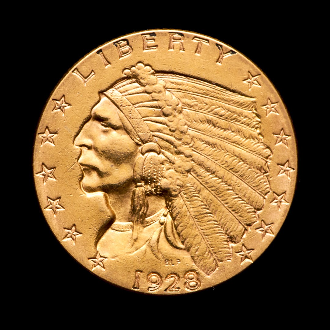 1928 $2.50 Indian Head Quarter Eagle Gold Coin at PristineAuction.com 1928 $2.50 Indian Head Quarter Eagle Gold Coin at PristineAuction.com