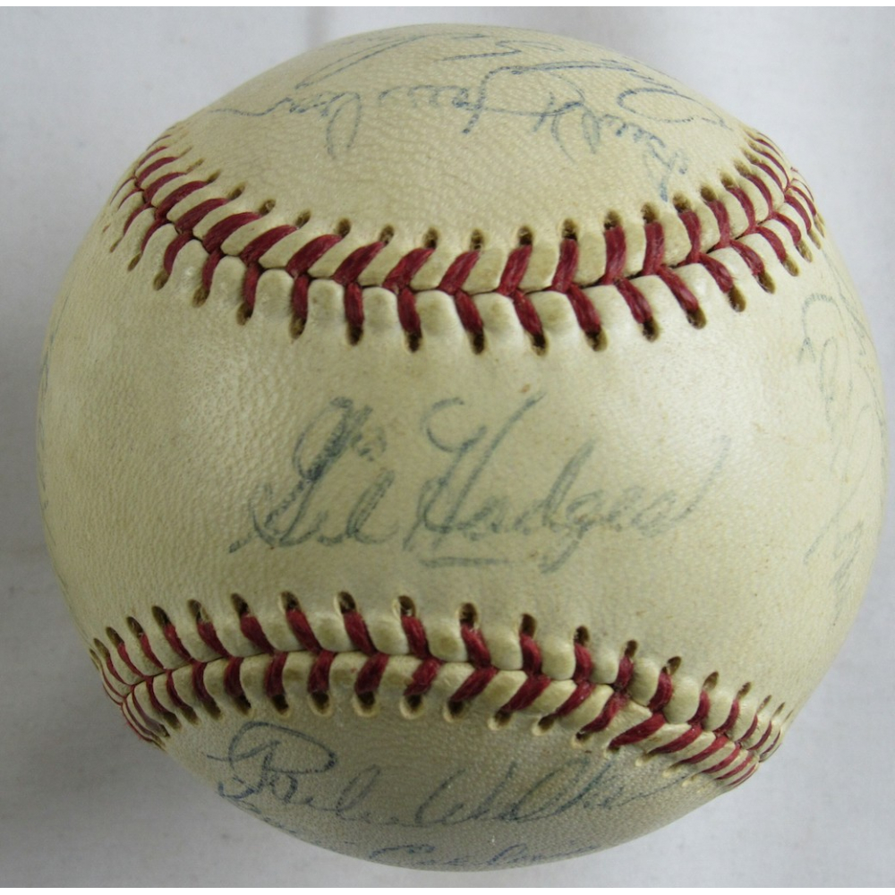 Baseball Signé 1969 Des New York Mets - Autographes Gil Hodges, Nolan Ryan, Tom Seaver, Etc. (certifié JSA)