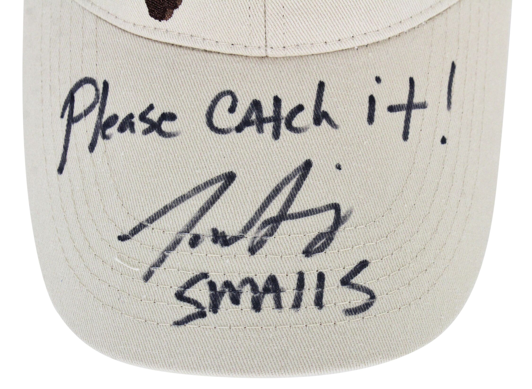 Tom Guiry Signed "The Sandlot" Adjustable Baseball Hat Inscribed "Please Catch It!" & "Smalls" (Beckett COA) at PristineAuction.com Tom Guiry Signed "The Sandlot" Adjustable Baseball Hat Inscribed "Please Catch It!" & "Smalls" (Beckett COA) at PristineAuction.com