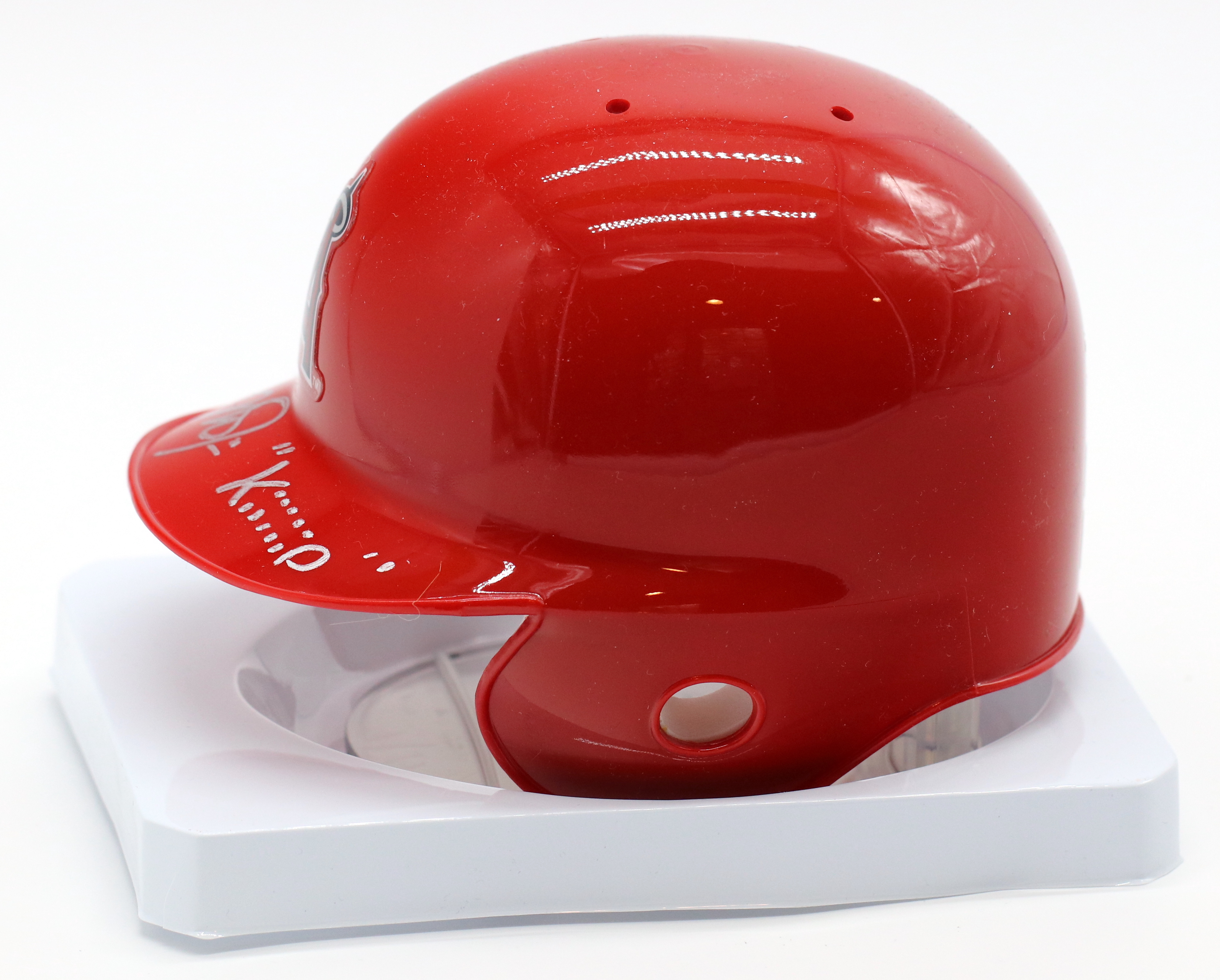 Mike Trout Signed LE Angels Mini-Helmet Inscribed "KiiiiiD" (MLB Hologram) at PristineAuction.com Mike Trout Signed LE Angels Mini-Helmet Inscribed "KiiiiiD" (MLB Hologram) at PristineAuction.com