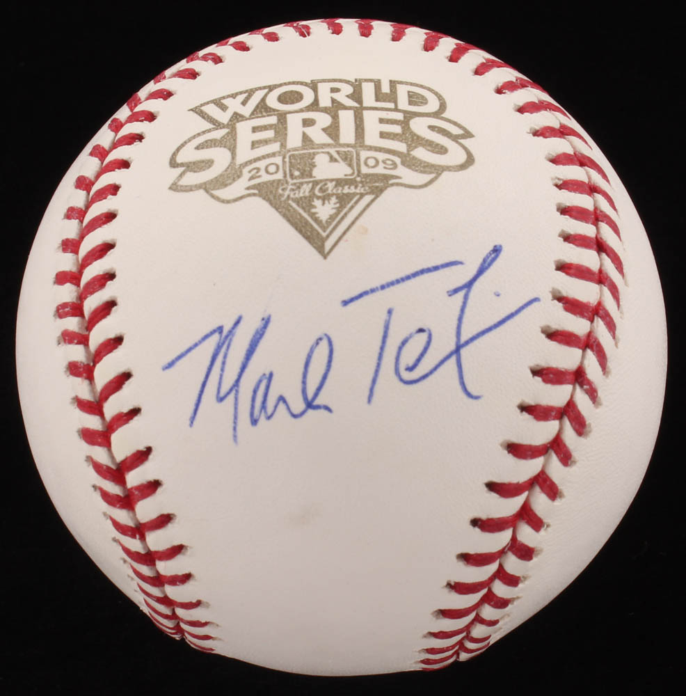 Mark Teixeira Signed 2009 World Series Baseball (Steiner COA & MLB Hologram) at PristineAuction.com Mark Teixeira Signed 2009 World Series Baseball (Steiner COA & MLB Hologram) at PristineAuction.com
