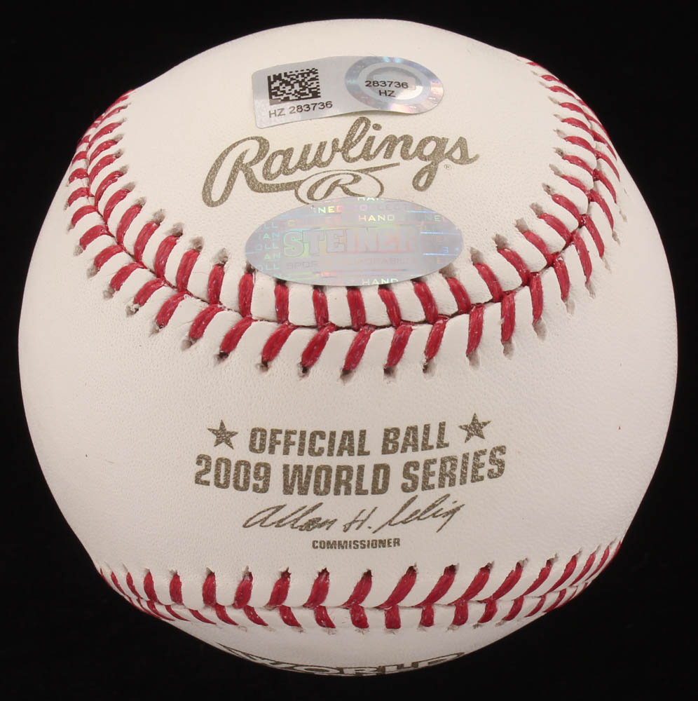 Mark Teixeira Signed 2009 World Series Baseball (Steiner COA & MLB Hologram) at PristineAuction.com Mark Teixeira Signed 2009 World Series Baseball (Steiner COA & MLB Hologram) at PristineAuction.com