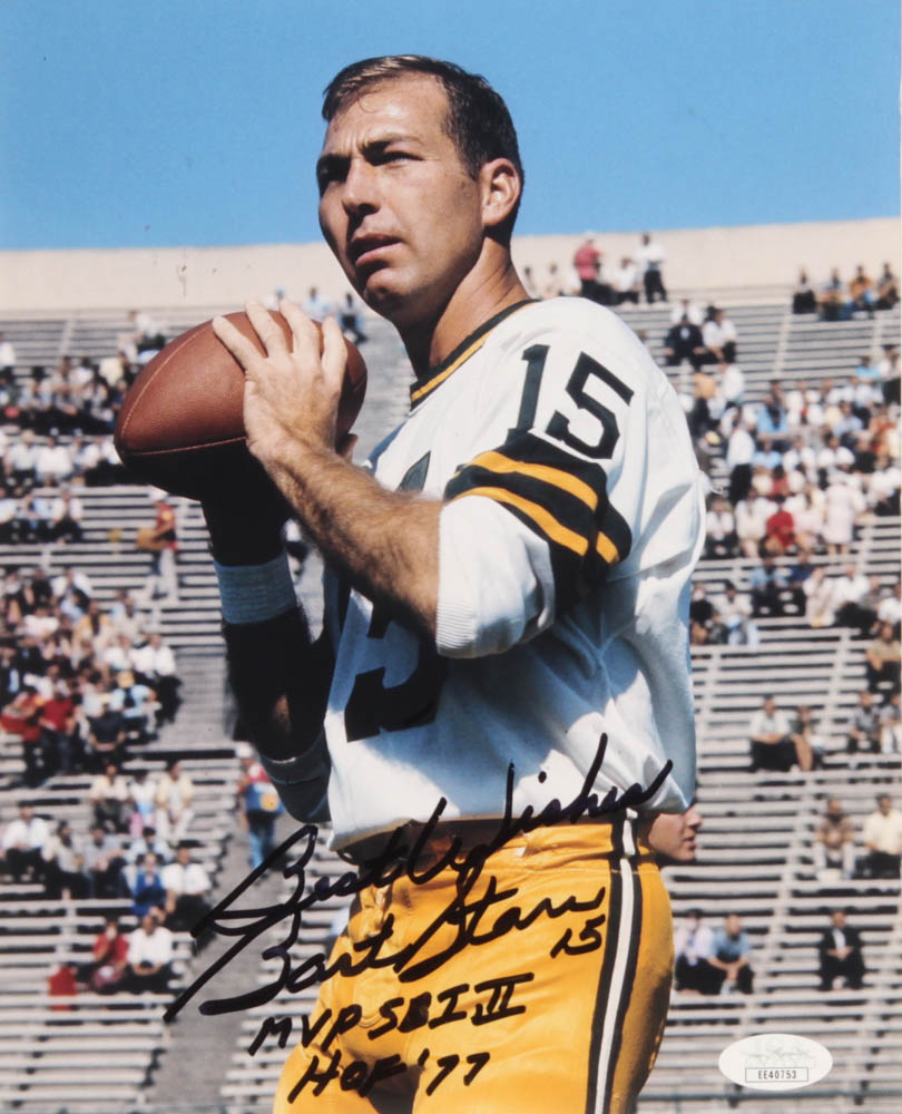 Bart Starr Signed Packers 8x10 Photo Inscribed "Best Wishes", "MVP SB I, II" & "HOF 77" (JSA COA) at PristineAuction.com Bart Starr Signed Packers 8x10 Photo Inscribed "Best Wishes", "MVP SB I, II" & "HOF 77" (JSA COA) at PristineAuction.com
