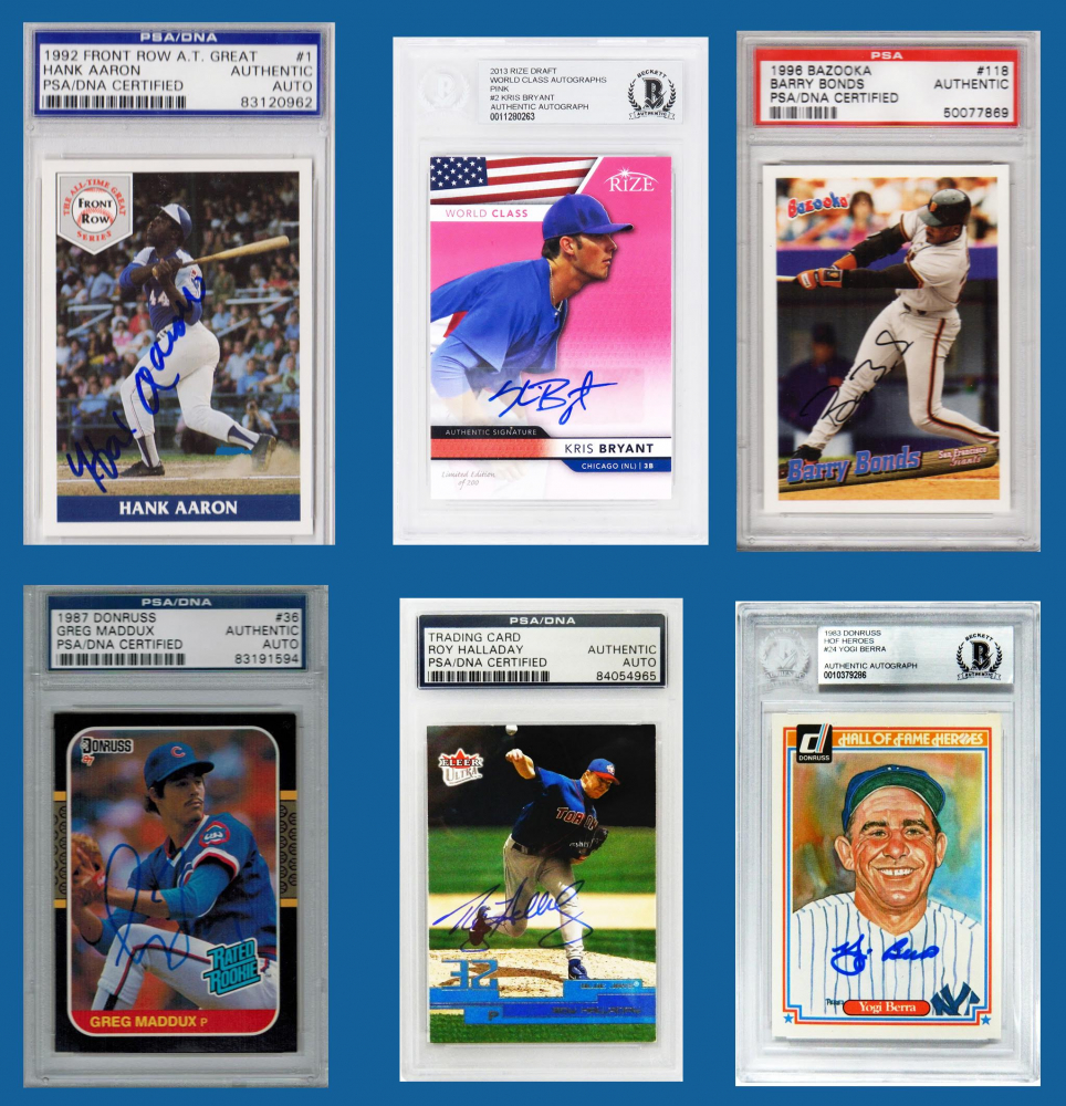 Schwartz Sports Triple Play Legends Autographed Sports Card Mystery