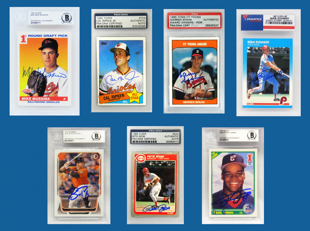 Schwartz Sports Triple Play Legends Autographed Sports Card Mystery