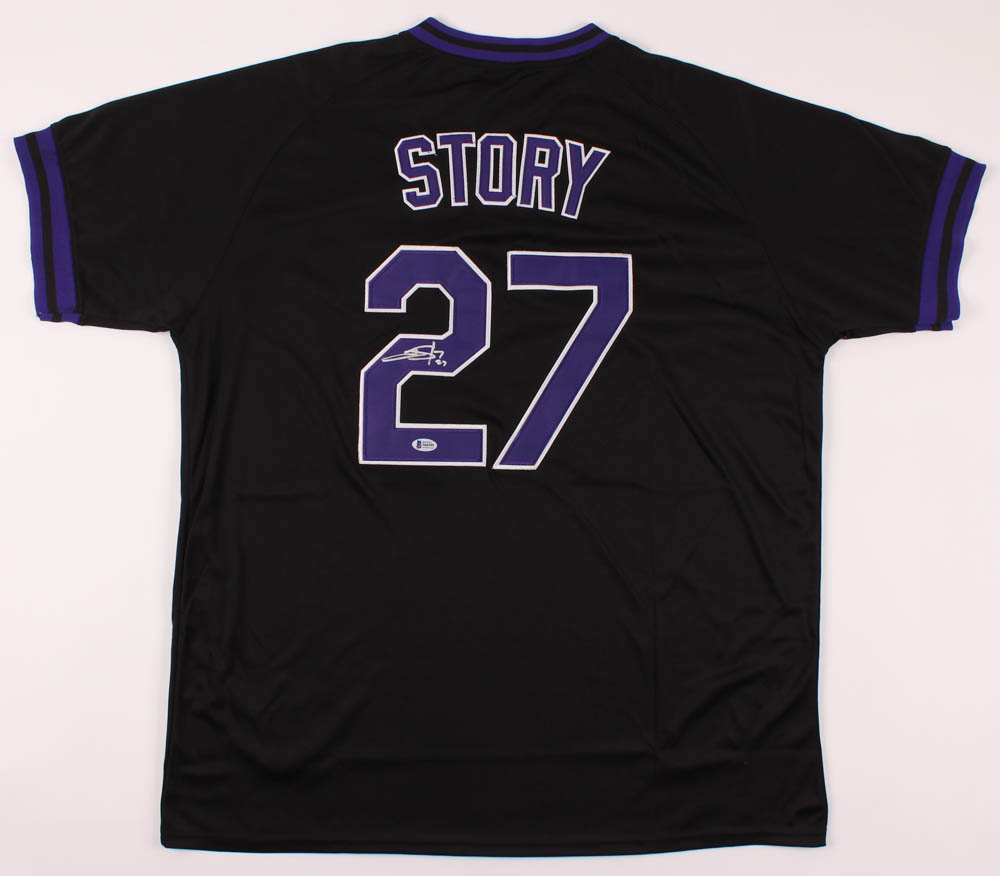 Trevor Story Signed Rockies Jersey (Beckett COA) at PristineAuction.com Trevor Story Signed Rockies Jersey (Beckett COA) at PristineAuction.com