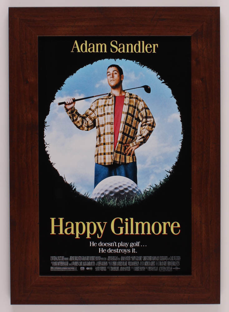 "Happy Gilmore" 14.5x20.5 Custom Framed Movie Poster Display at PristineAuction.com "Happy Gilmore" 14.5x20.5 Custom Framed Movie Poster Display at PristineAuction.com