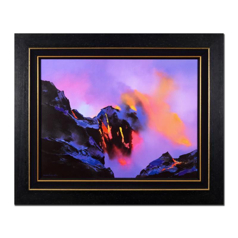 Thomas Leung Signed "Molten Rock" Hand Embellished Limited Edition 52x42 Custom Framed Giclee on Canvas #8/100 at PristineAuction.com Thomas Leung Signed "Molten Rock" Hand Embellished Limited Edition 52x42 Custom Framed Giclee on Canvas #8/100 at PristineAuction.com