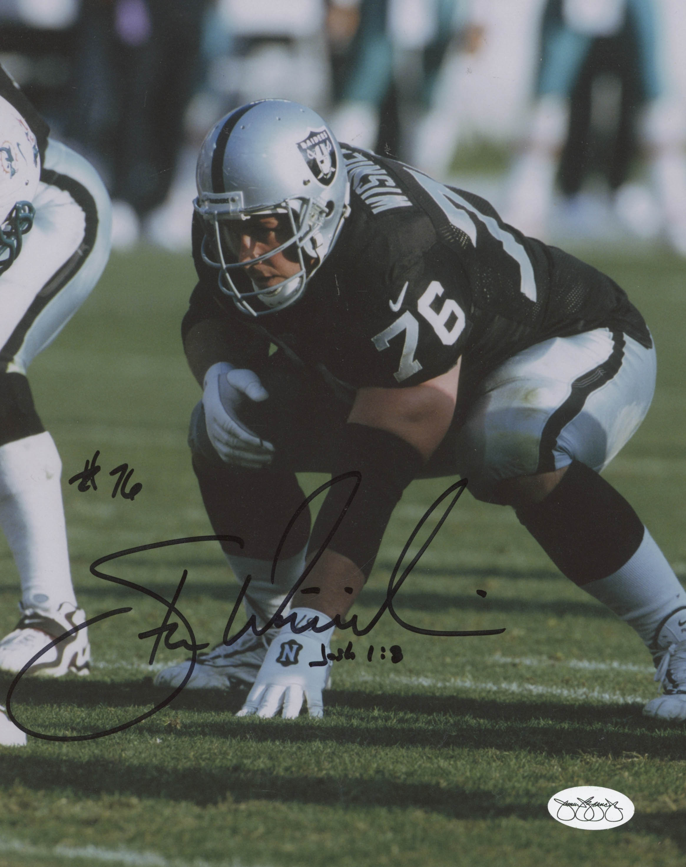 Steve Wisniewski Signed Raiders 8x10 Photo (JSA SOA) at PristineAuction.com Steve Wisniewski Signed Raiders 8x10 Photo (JSA SOA) at PristineAuction.com