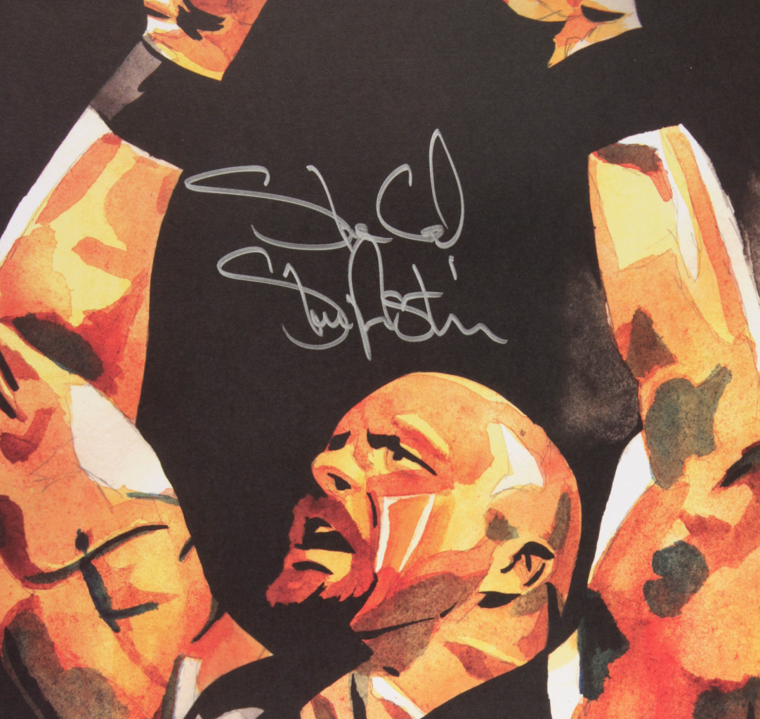 Stone Cold Steve Austin Signed WWE 18x24 Print (Beckett COA) at PristineAuction.com Stone Cold Steve Austin Signed WWE 18x24 Print (Beckett COA) at PristineAuction.com