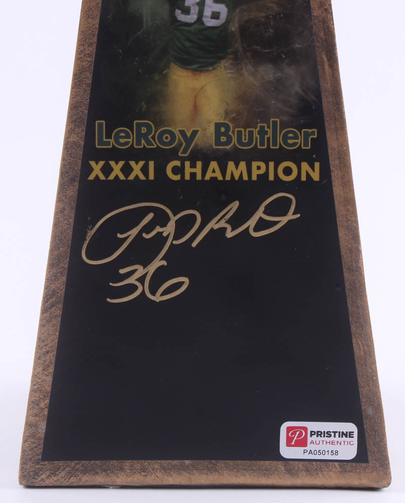 LeRoy Butler - Packers - Signed Large Gold Lombardi Trophy (PA COA) (See Description) at PristineAuction.com LeRoy Butler - Packers - Signed Large Gold Lombardi Trophy (PA COA) (See Description) at PristineAuction.com