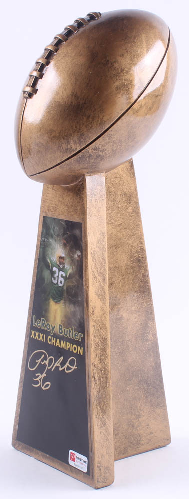 LeRoy Butler - Packers - Signed Large Gold Lombardi Trophy (PA COA) (See Description) at PristineAuction.com LeRoy Butler - Packers - Signed Large Gold Lombardi Trophy (PA COA) (See Description) at PristineAuction.com