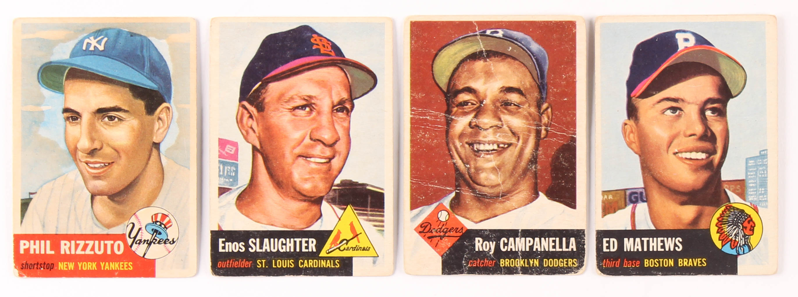 1953 Topps Complete Set of (274) Baseball Cards with #82 Mickey Mantle, #41 Enos Slaughter, #104 Yogi Berra, #147 Warren Spahn at PristineAuction.com 1953 Topps Complete Set of (274) Baseball Cards with #82 Mickey Mantle, #41 Enos Slaughter, #104 Yogi Berra, #147 Warren Spahn at PristineAuction.com