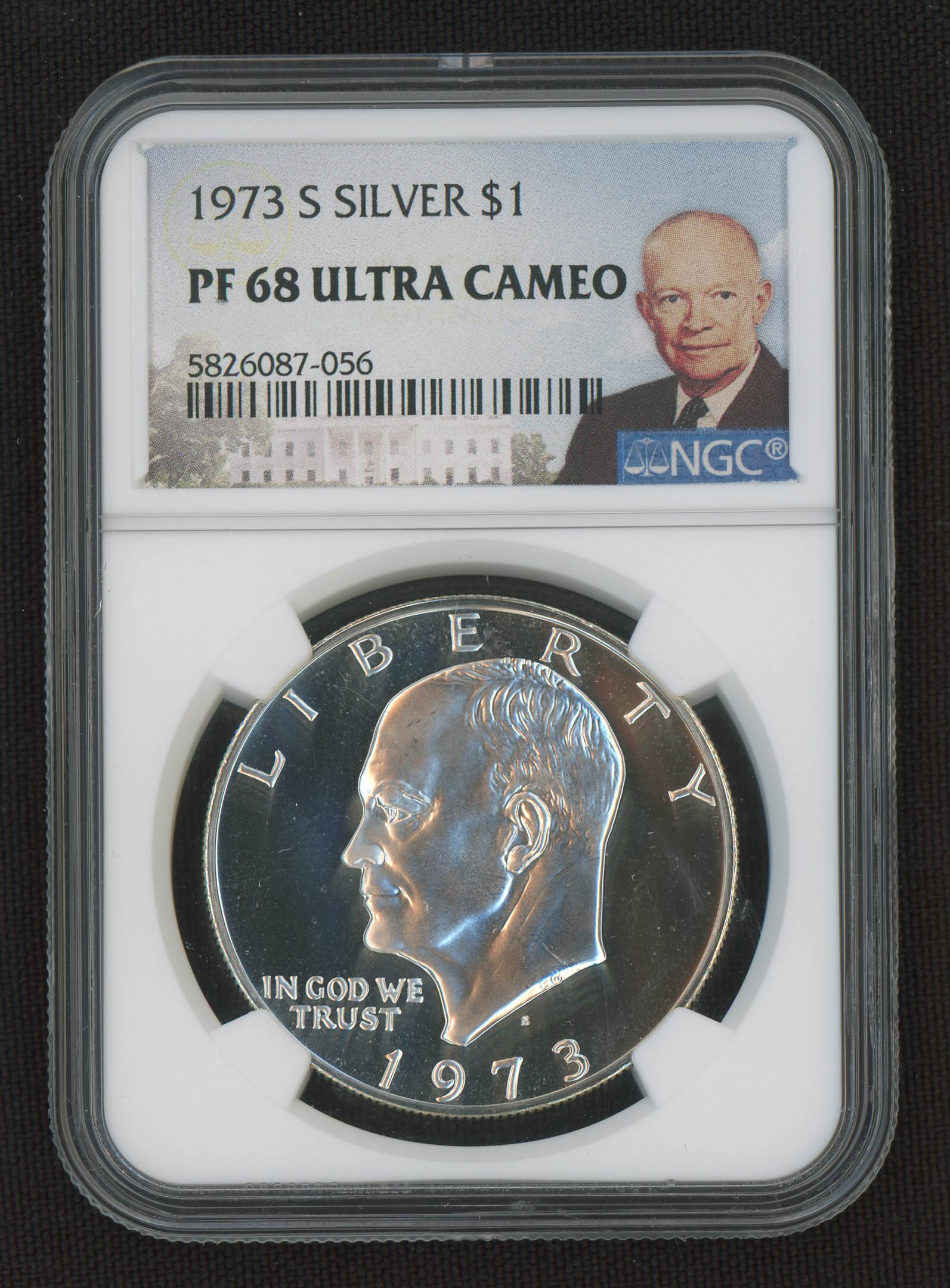 1973-S Eisenhower "Ike" $1 Dollar Coin (NGC PF67UCAM) at PristineAuction.com 1973-S Eisenhower "Ike" $1 Dollar Coin (NGC PF67UCAM) at PristineAuction.com