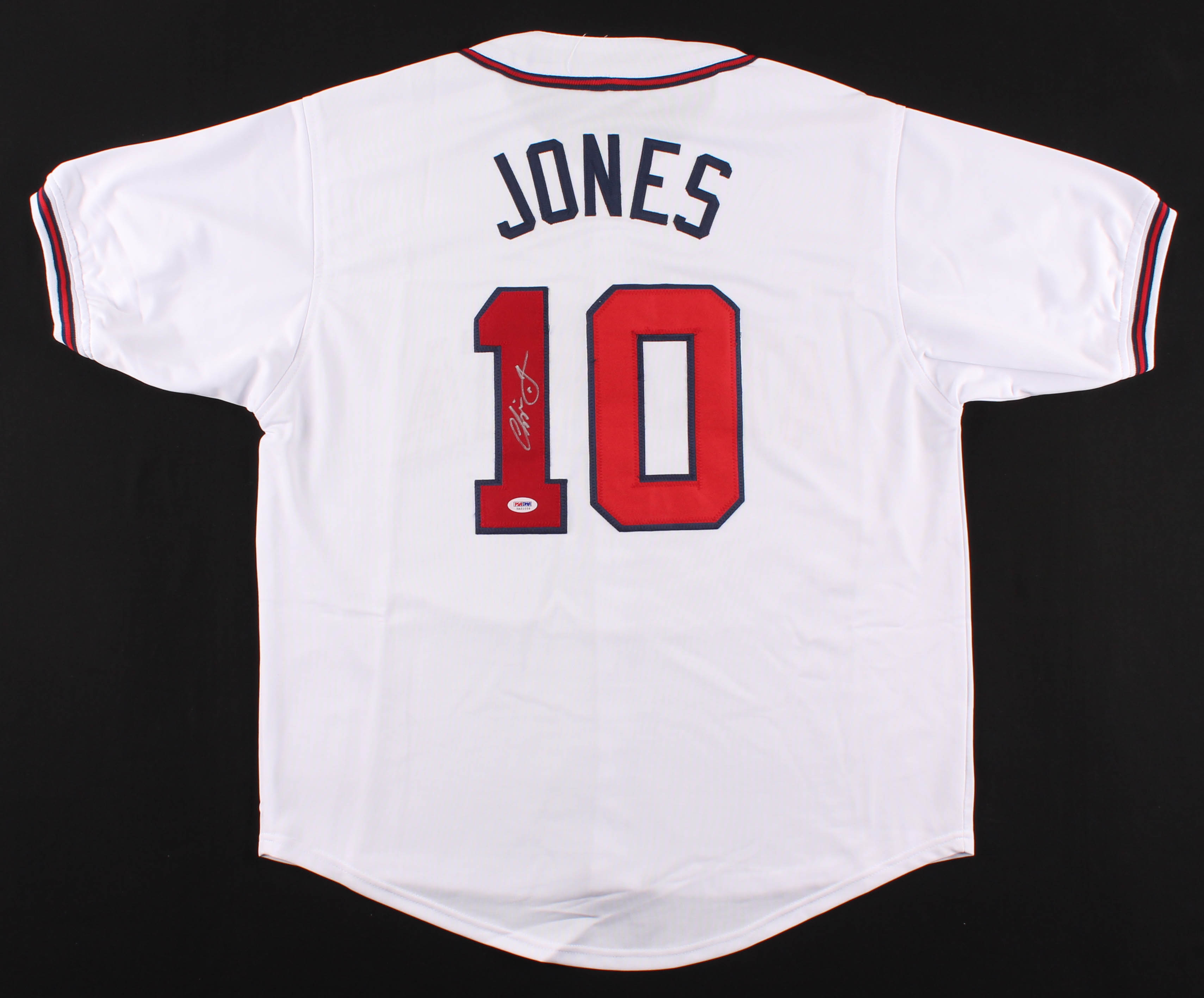 Chipper Jones Signed Jersey (PSA COA) at PristineAuction.com Chipper Jones Signed Jersey (PSA COA) at PristineAuction.com