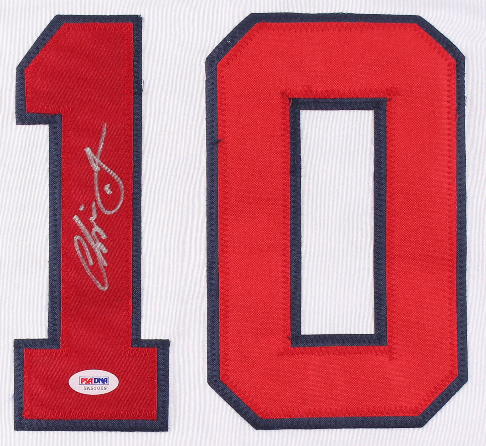 Chipper Jones Signed Jersey (PSA COA) at PristineAuction.com Chipper Jones Signed Jersey (PSA COA) at PristineAuction.com