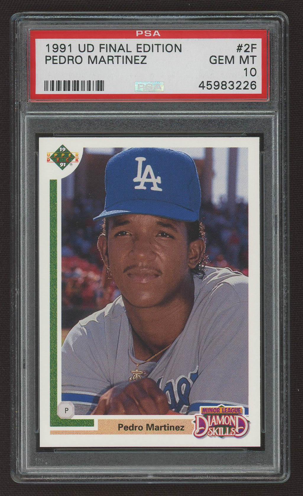 Pedro Martinez 1991 Upper Deck Final Edition #2F RC (PSA 10) at PristineAuction.com Pedro Martinez 1991 Upper Deck Final Edition #2F RC (PSA 10) at PristineAuction.com