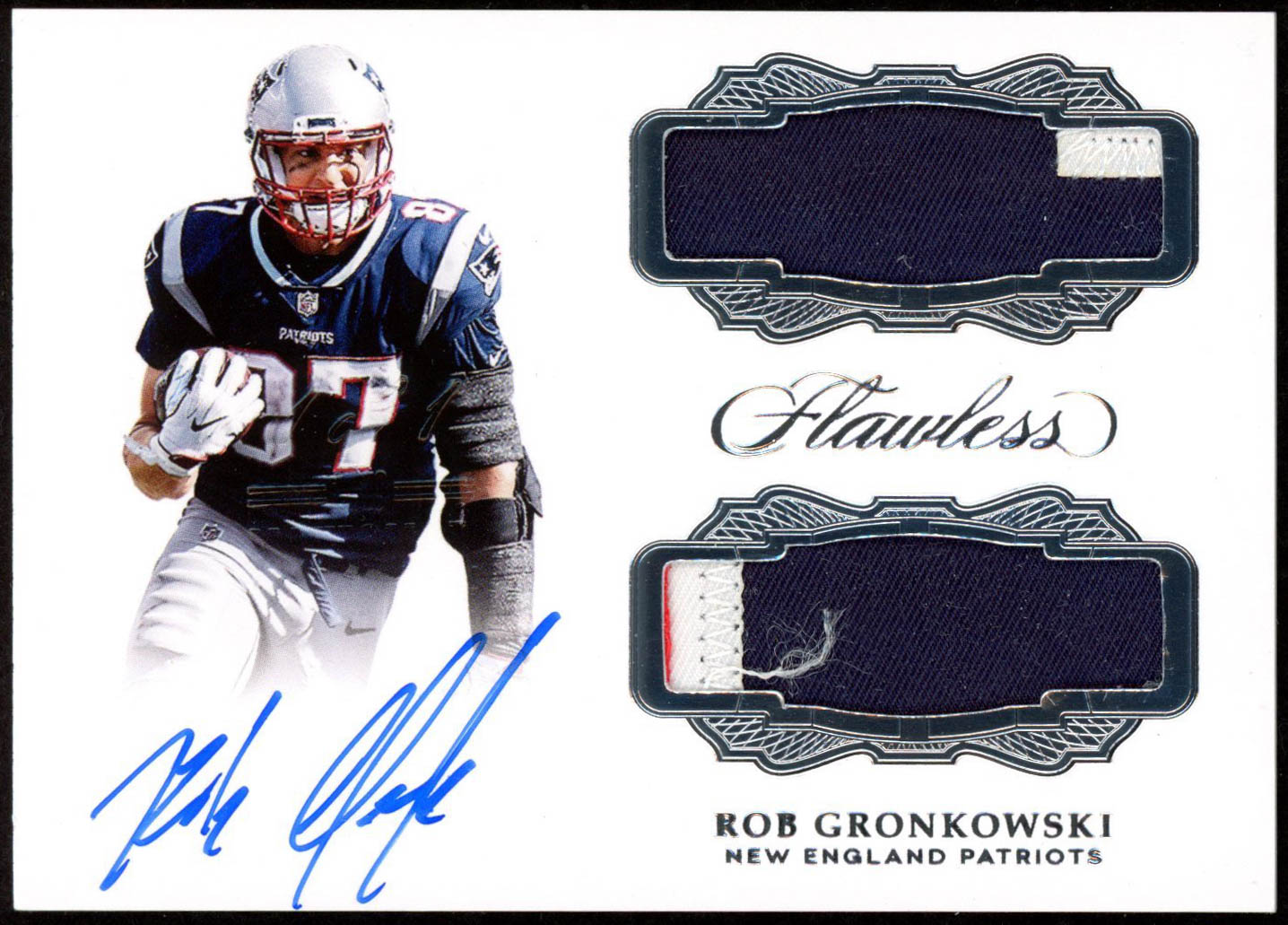 Rob Gronkowski 2019 Panini National Convention Black Box 2017 Flawless #DPRG Jersey Autograph at PristineAuction.com Rob Gronkowski 2019 Panini National Convention Black Box 2017 Flawless #DPRG Jersey Autograph at PristineAuction.com