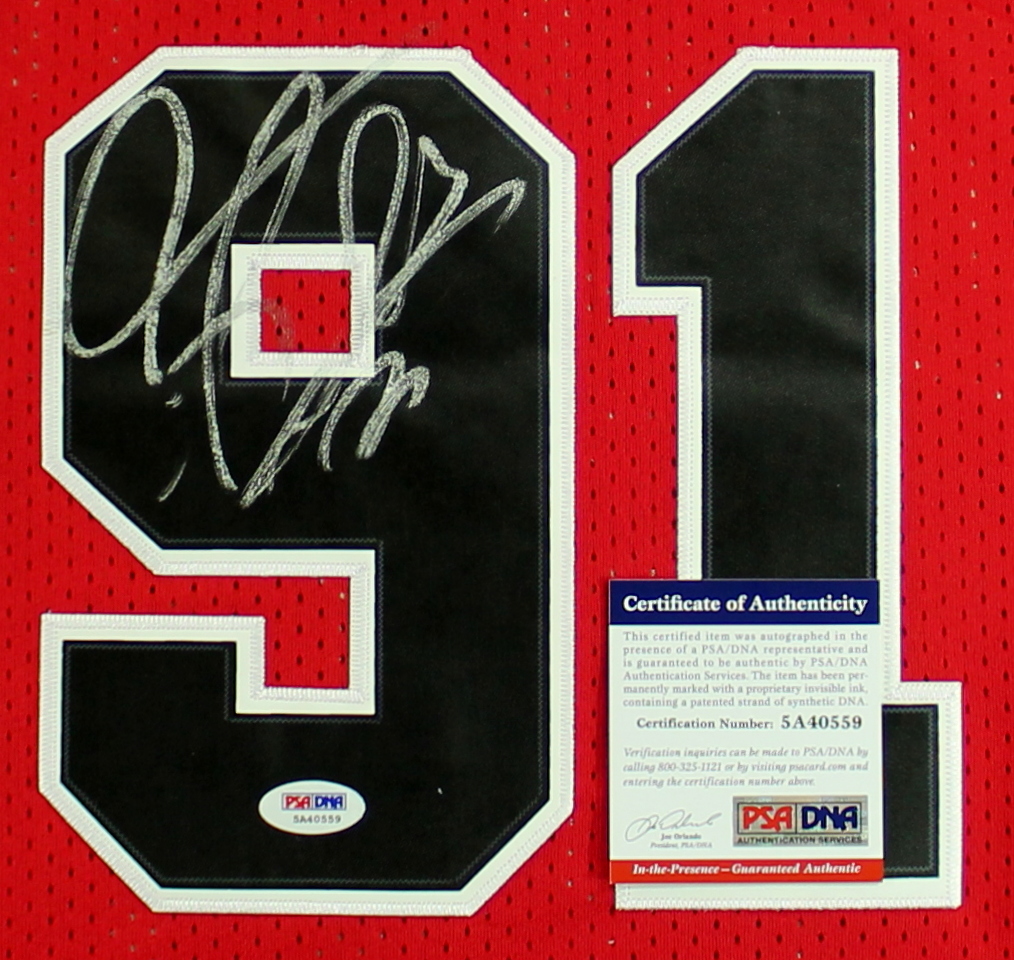 Dennis Rodman Signed Bulls Jersey (PSA COA) at PristineAuction.com Dennis Rodman Signed Bulls Jersey (PSA COA) at PristineAuction.com
