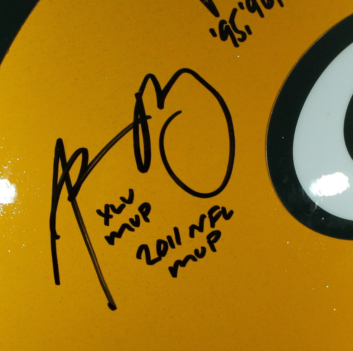 Aaron Rodgers, Brett Favre & Bart Starr Signed Packers Full-Size Replica Helmet (Steiner COA) at PristineAuction.com Aaron Rodgers, Brett Favre & Bart Starr Signed Packers Full-Size Replica Helmet (Steiner COA) at PristineAuction.com