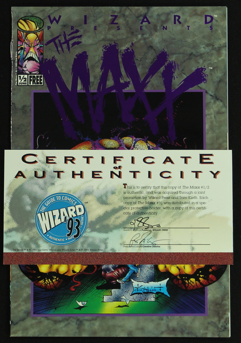 The Maxx Comic Book by Wizard Press & Sam Kieth at PristineAuction.com The Maxx Comic Book by Wizard Press & Sam Kieth at PristineAuction.com