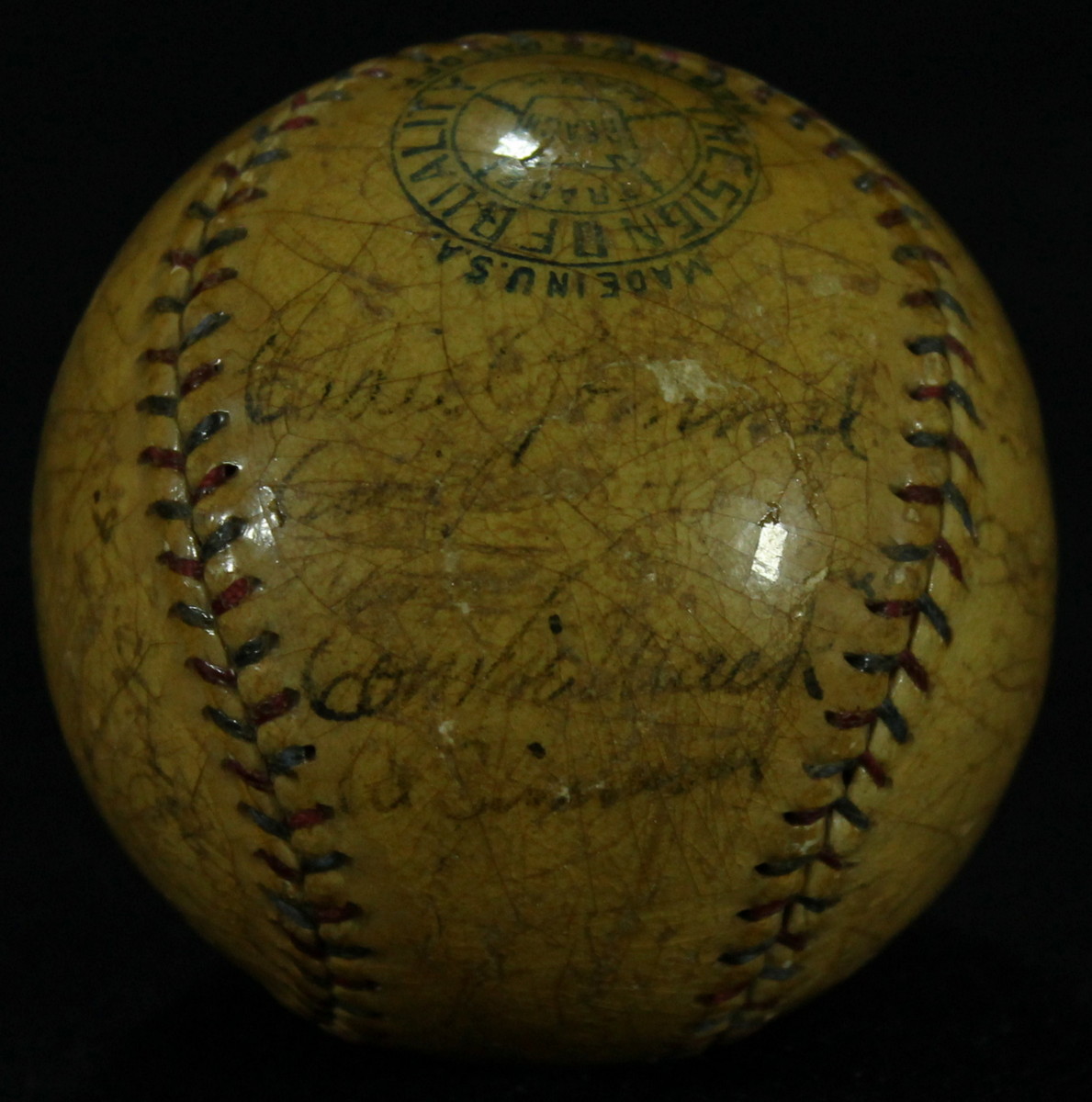 1928 Athletics Team OAL Baseball Signed by (21) with Connie Mack, Ty Cobb, Jimmie Foxx (JSA LOA) at PristineAuction.com 1928 Athletics Team OAL Baseball Signed by (21) with Connie Mack, Ty Cobb, Jimmie Foxx (JSA LOA) at PristineAuction.com