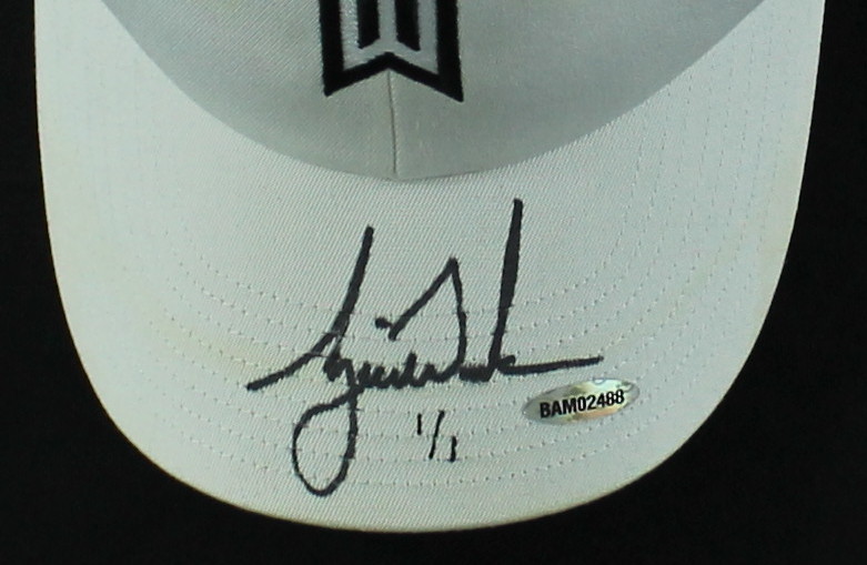 Tiger Woods Signed LE Tournament-Worn Nike "Tiger Woods Collection" Hat #1/1 (UDA COA) at PristineAuction.com Tiger Woods Signed LE Tournament-Worn Nike "Tiger Woods Collection" Hat #1/1 (UDA COA) at PristineAuction.com