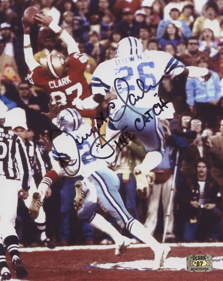 Dwight Clark Signed 49ers The Catch 8x10 Photo Inscribed "The Catch" (Clark Hologram) at PristineAuction.com Dwight Clark Signed 49ers The Catch 8x10 Photo Inscribed "The Catch" (Clark Hologram) at PristineAuction.com