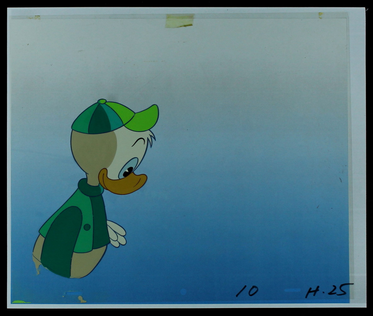 Original Louie "Ducktales" Production Hand-Painted Animation Cel at PristineAuction.com Original Louie "Ducktales" Production Hand-Painted Animation Cel at PristineAuction.com
