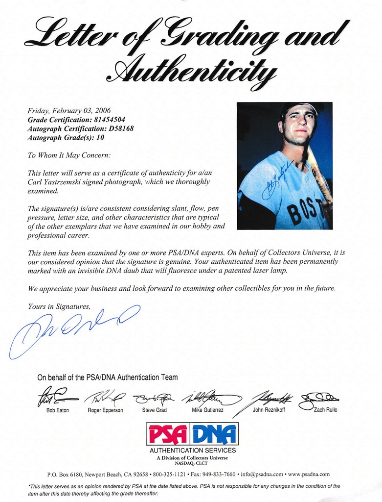 Carl Yastrzemski Signed Red Sox 8x10 Photo (PSA LOA) at PristineAuction.com Carl Yastrzemski Signed Red Sox 8x10 Photo (PSA LOA) at PristineAuction.com