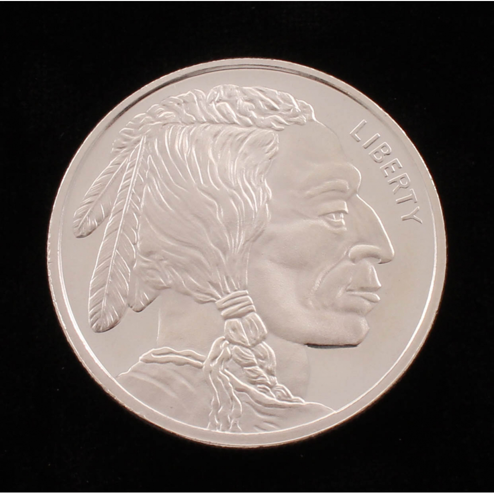 1 Troy Ounce .999 Fine Silver "Buffalo Nickel" Commemorative Bullion