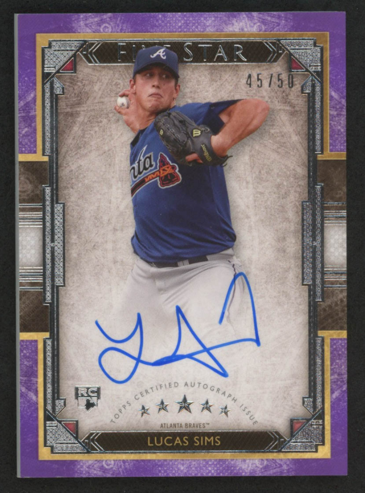 Lucas Sims 2018 Topps Five Star Autographs Purple #FSALS