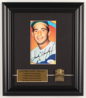 Sandy Koufax Signed Dodgers 11x12.5 Custom Framed Photo Display With Bronze HOF Plaque (JSA COA) at PristineAuction.com