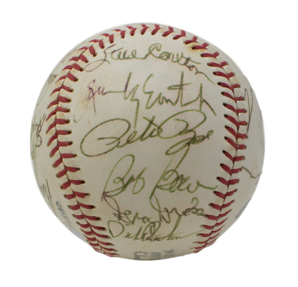 1979 Phillies ONL Baseball Team-Signed by (17) with Pete Rose, Steve Carlton, Tug McGraw (Beckett LOA) at PristineAuction.com 1979 Phillies ONL Baseball Team-Signed by (17) with Pete Rose, Steve Carlton, Tug McGraw (Beckett LOA) at PristineAuction.com