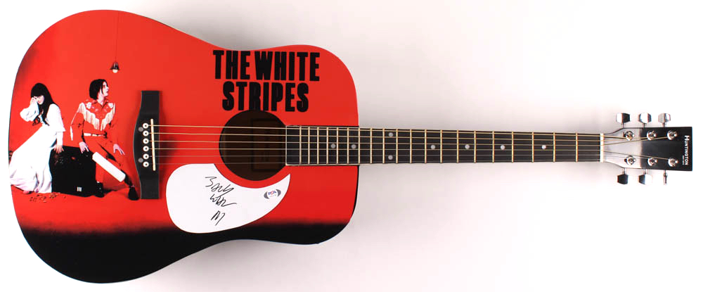 Jack White Signed 41" Acoustic Guitar (PSA COA) at PristineAuction.com Jack White Signed 41" Acoustic Guitar (PSA COA) at PristineAuction.com
