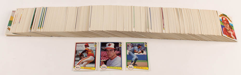 1982 Donruss Complete Set of (660) Baseball Cards with Cal Ripken Jr. #405 RC, George Brett #34, Nolan Ryan #419 at PristineAuction.com 1982 Donruss Complete Set of (660) Baseball Cards with Cal Ripken Jr. #405 RC, George Brett #34, Nolan Ryan #419 at PristineAuction.com