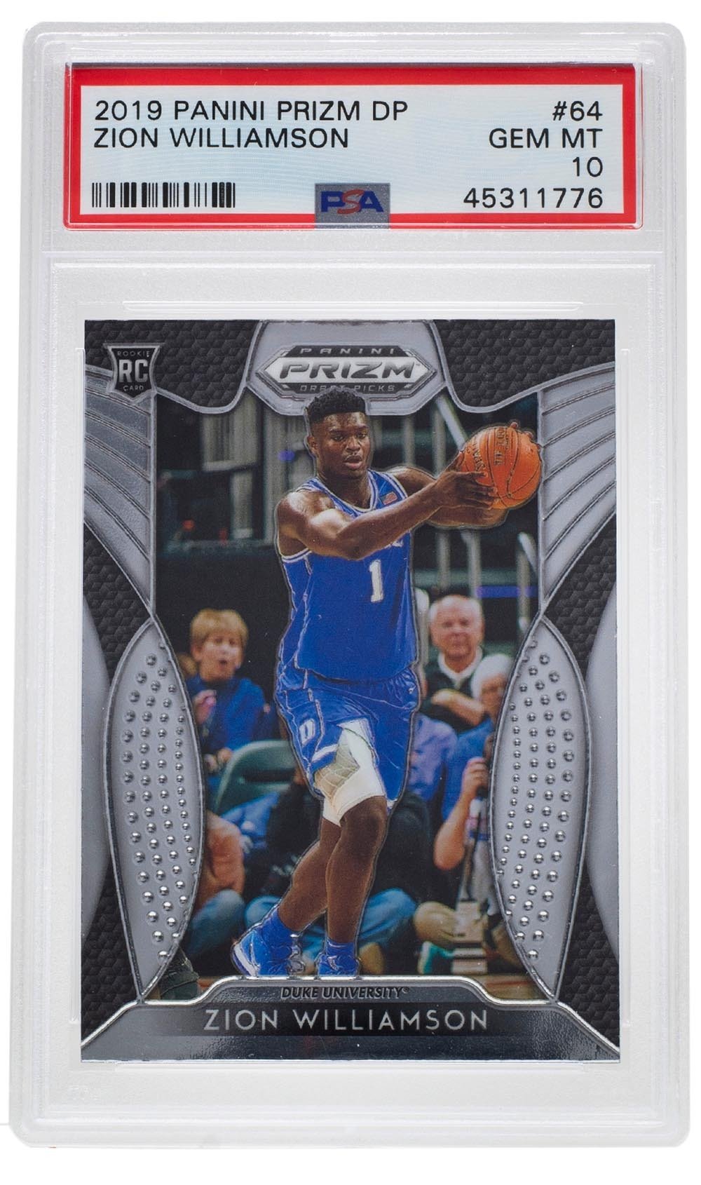 Zion Williamson 2019-20 Panini Prizm Draft Picks #64 (PSA 10) at PristineAuction.com Zion Williamson 2019-20 Panini Prizm Draft Picks #64 (PSA 10) at PristineAuction.com