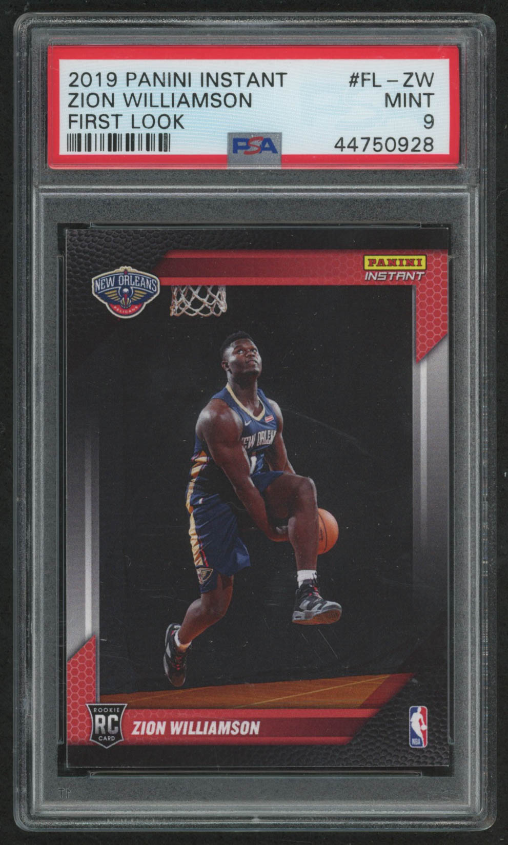 Zion Williamson 2019 Panini Instant #FLZW (PSA 9) at PristineAuction.com Zion Williamson 2019 Panini Instant #FLZW (PSA 9) at PristineAuction.com